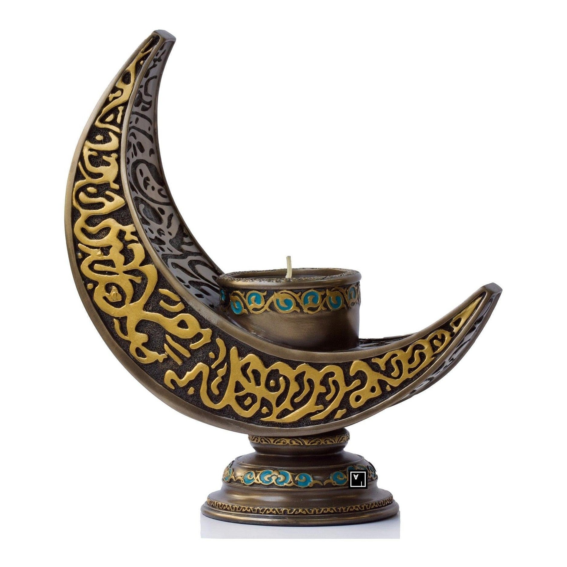 Crescent-shaped Candle Holder | Lighting | Home Decor | Handcrafted