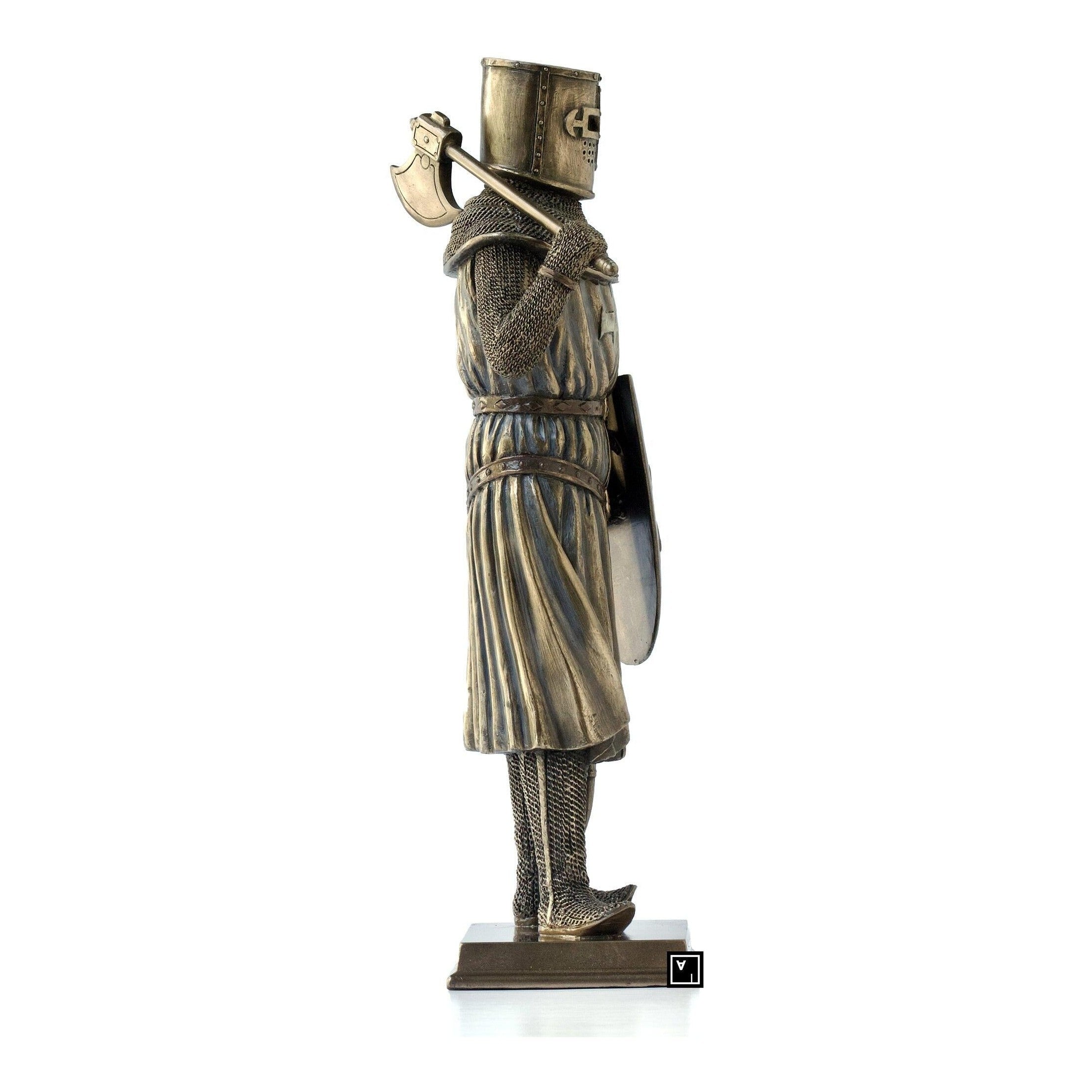 Crusader With Battle Axe and Shield | Curios & Collectibles