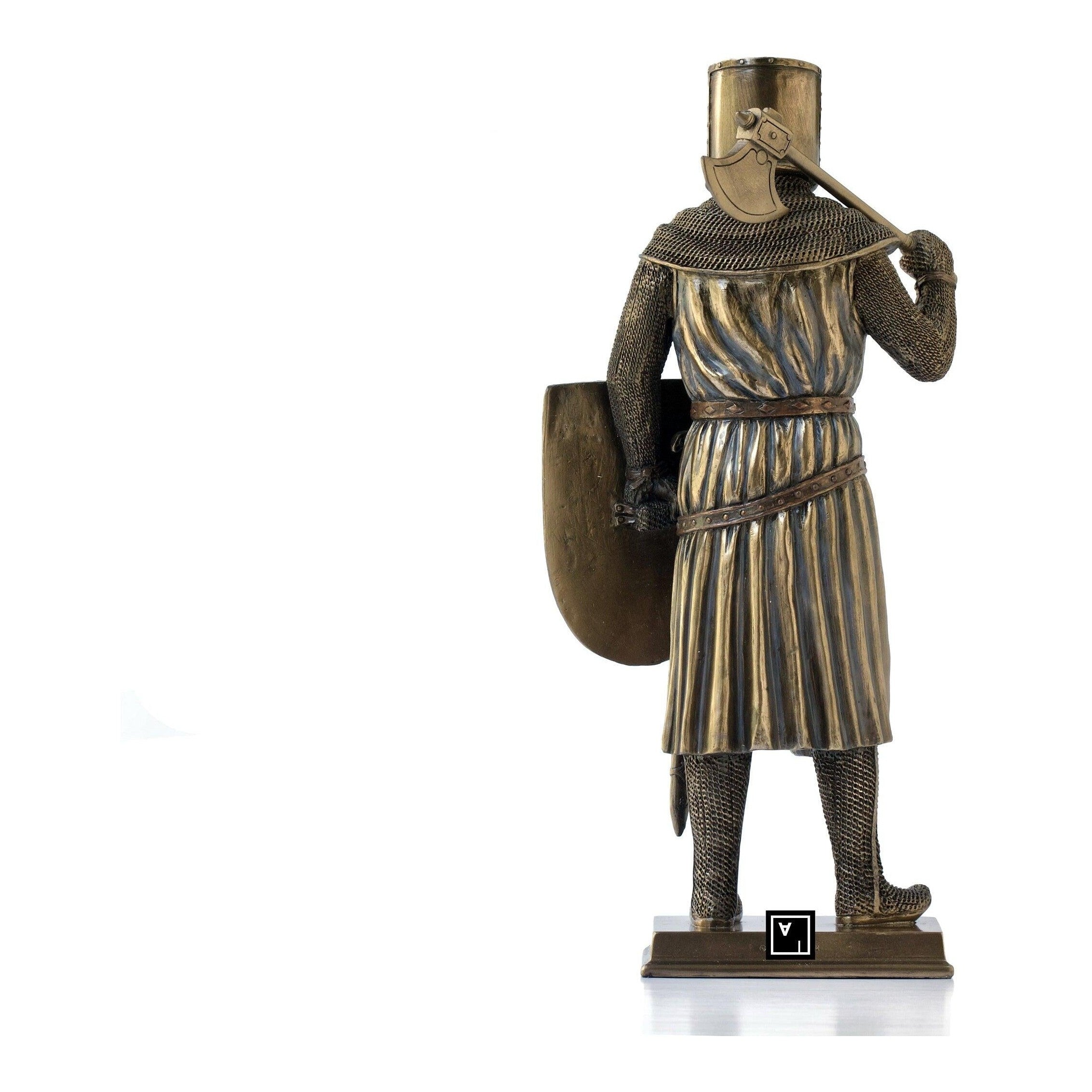 Crusader With Battle Axe and Shield | Curios & Collectibles