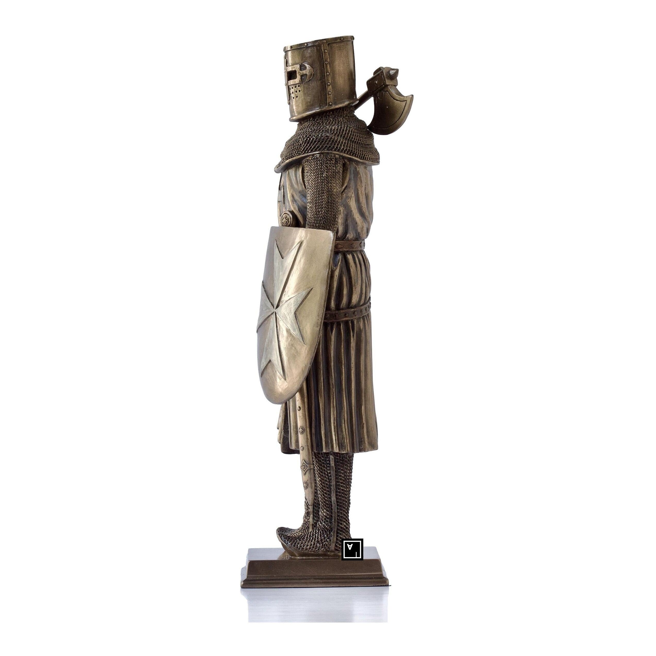 Crusader With Battle Axe and Shield | Curios & Collectibles