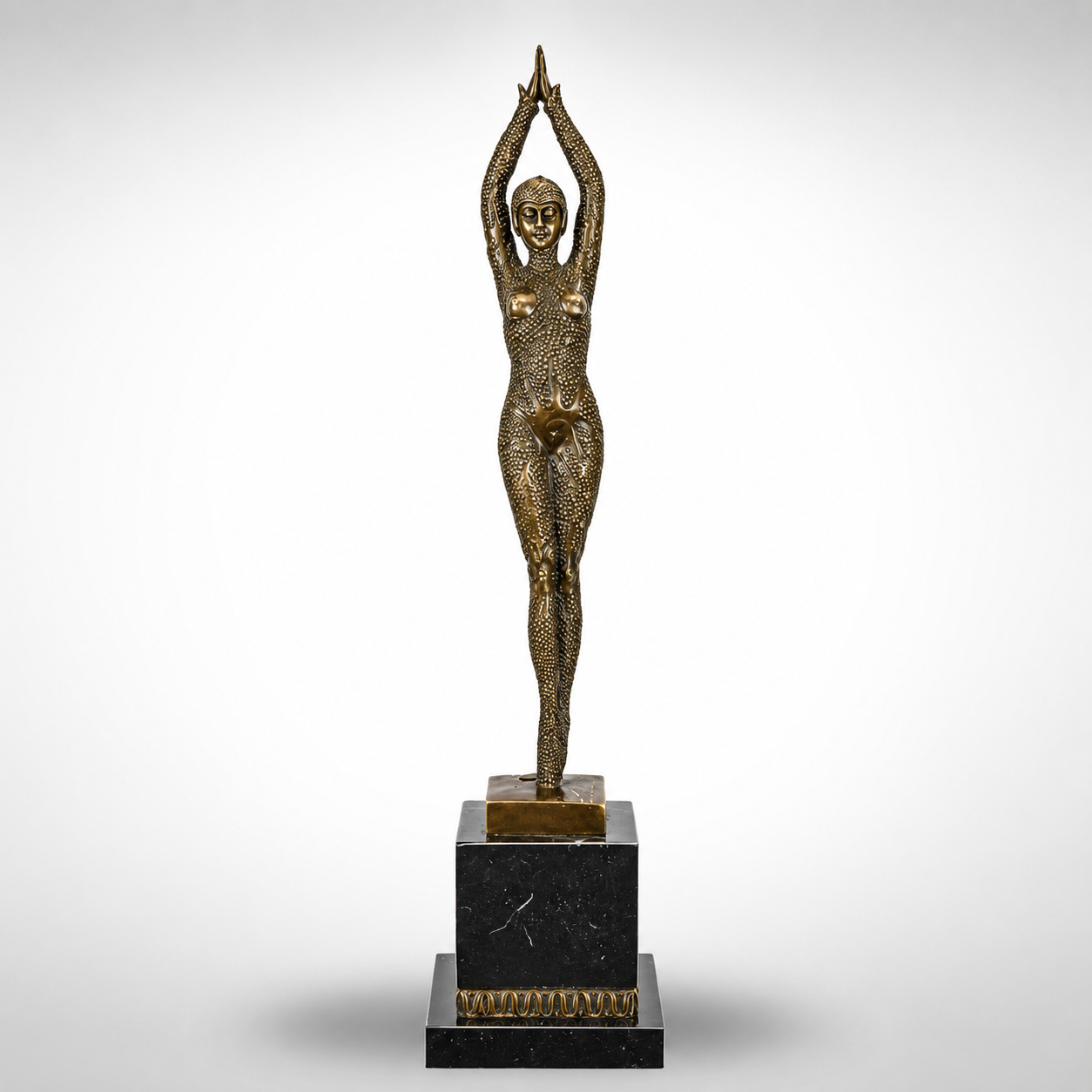 Bronze Sculpture of a Woman in "Starfish" Pose – Modern Figurative Art