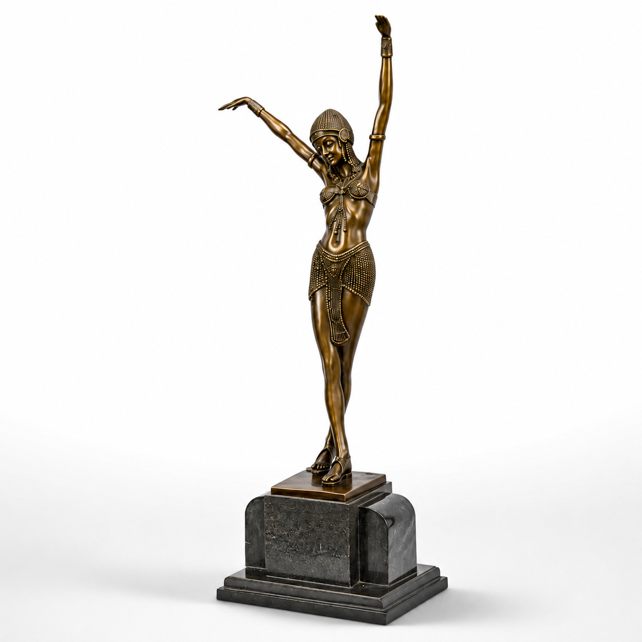 Egyptian Dancer | Handcrafted Bronze Decor | Unique Home Accent