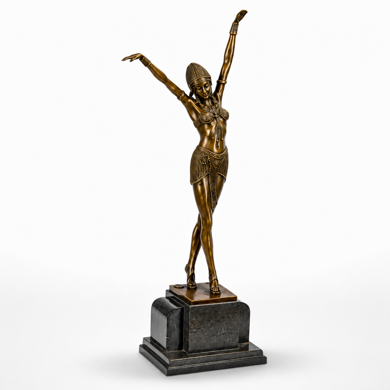 Egyptian Dancer | Handcrafted Bronze Decor | Unique Home Accent