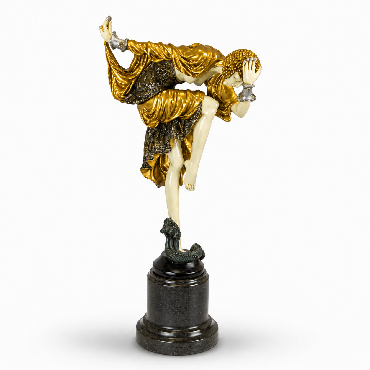 Bronze Sculpture of the Ankara Dancer, Dancer & Performance Sculptures