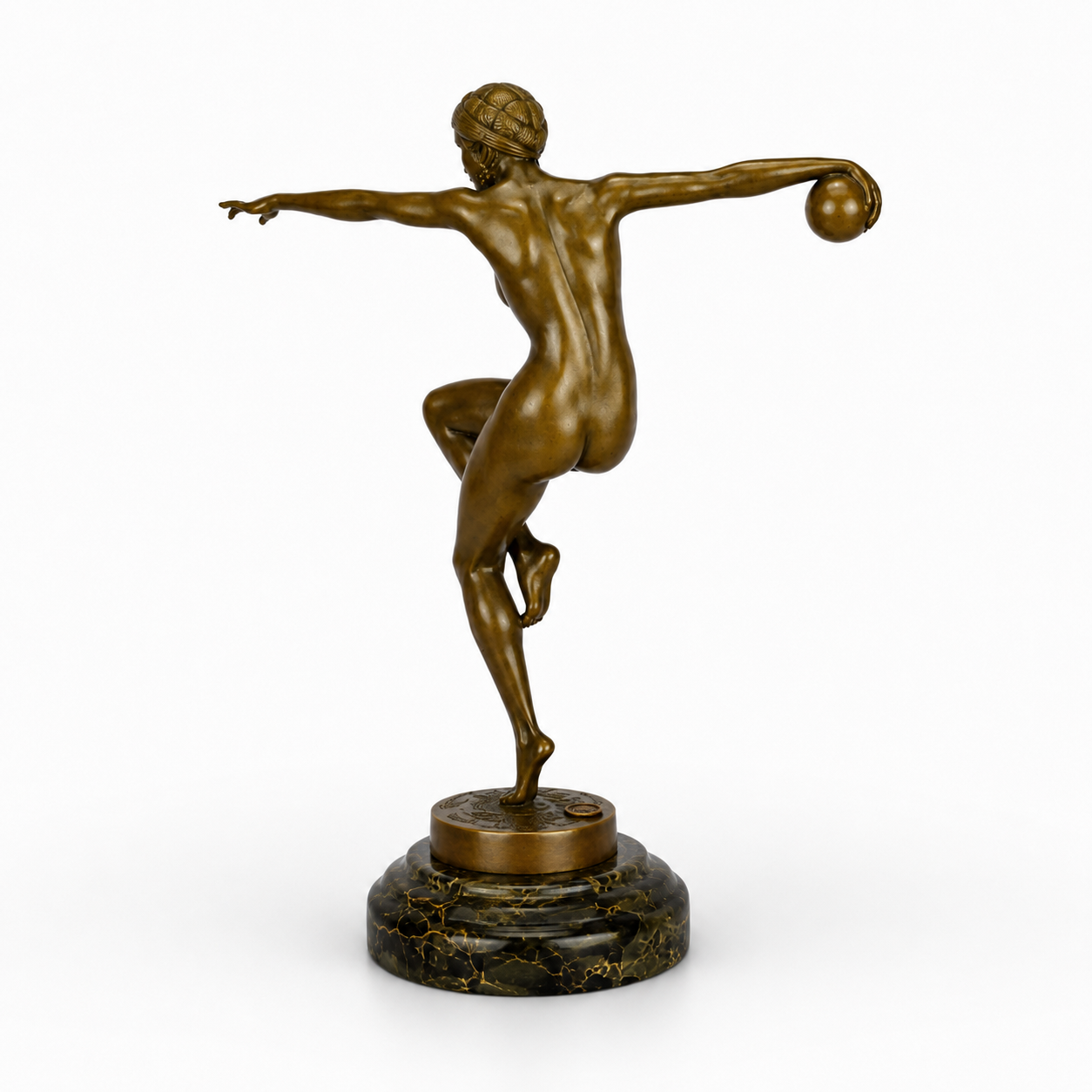 Dancer with Ball | Handcrafted Bronze Decor | Unique Home Accent