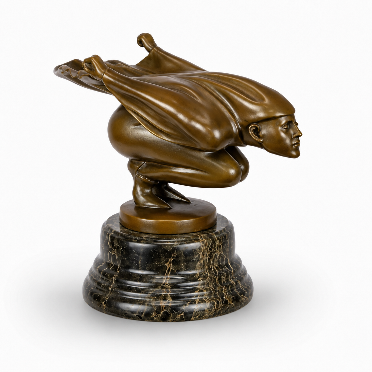 Called "raging Jester" | Handcrafted Bronze Decor | Unique Home Accent