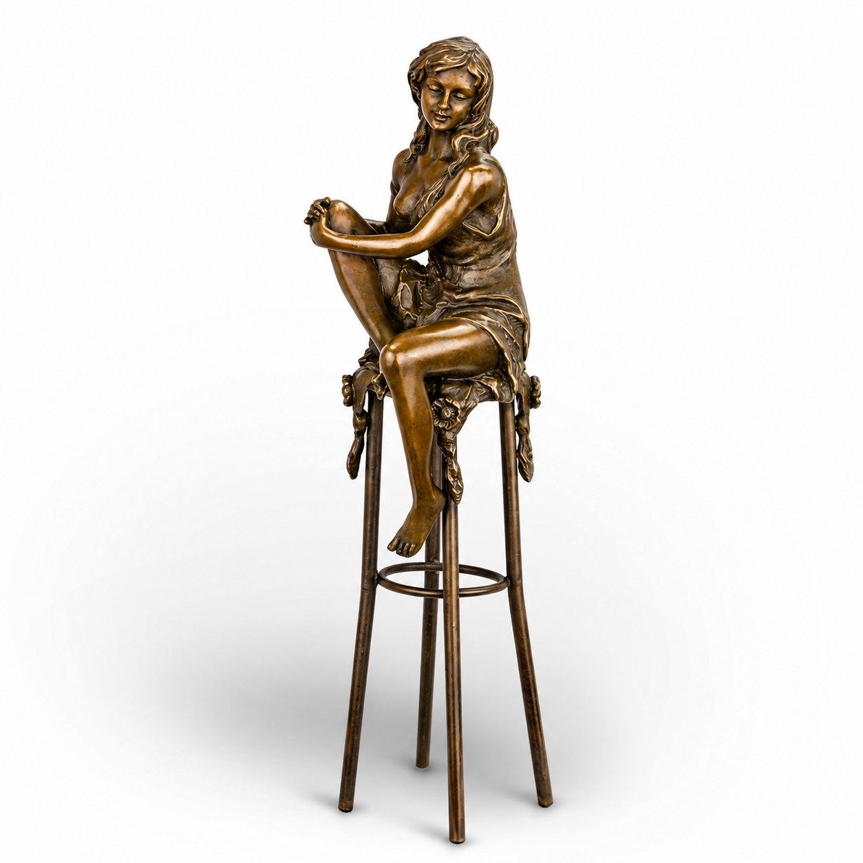 Lady on Barchair | Figurines & Statues | Home Decor | Handcrafted