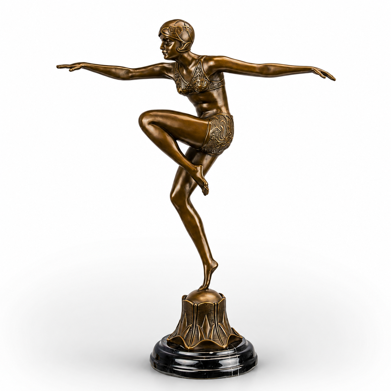 Art Deco Balance Dancer | Handcrafted Bronze Decor