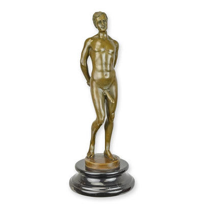 Male Nude Erotic Bronze Sculpture