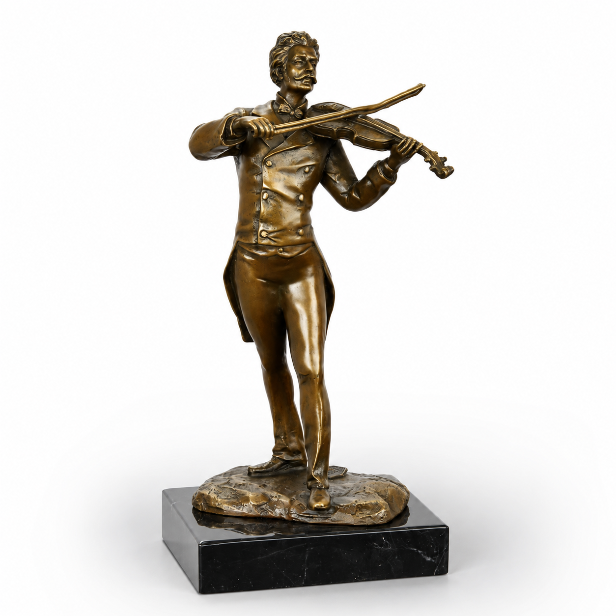 Bronze Sculpture of a Violin Player | Dancer & Performance Sculptures