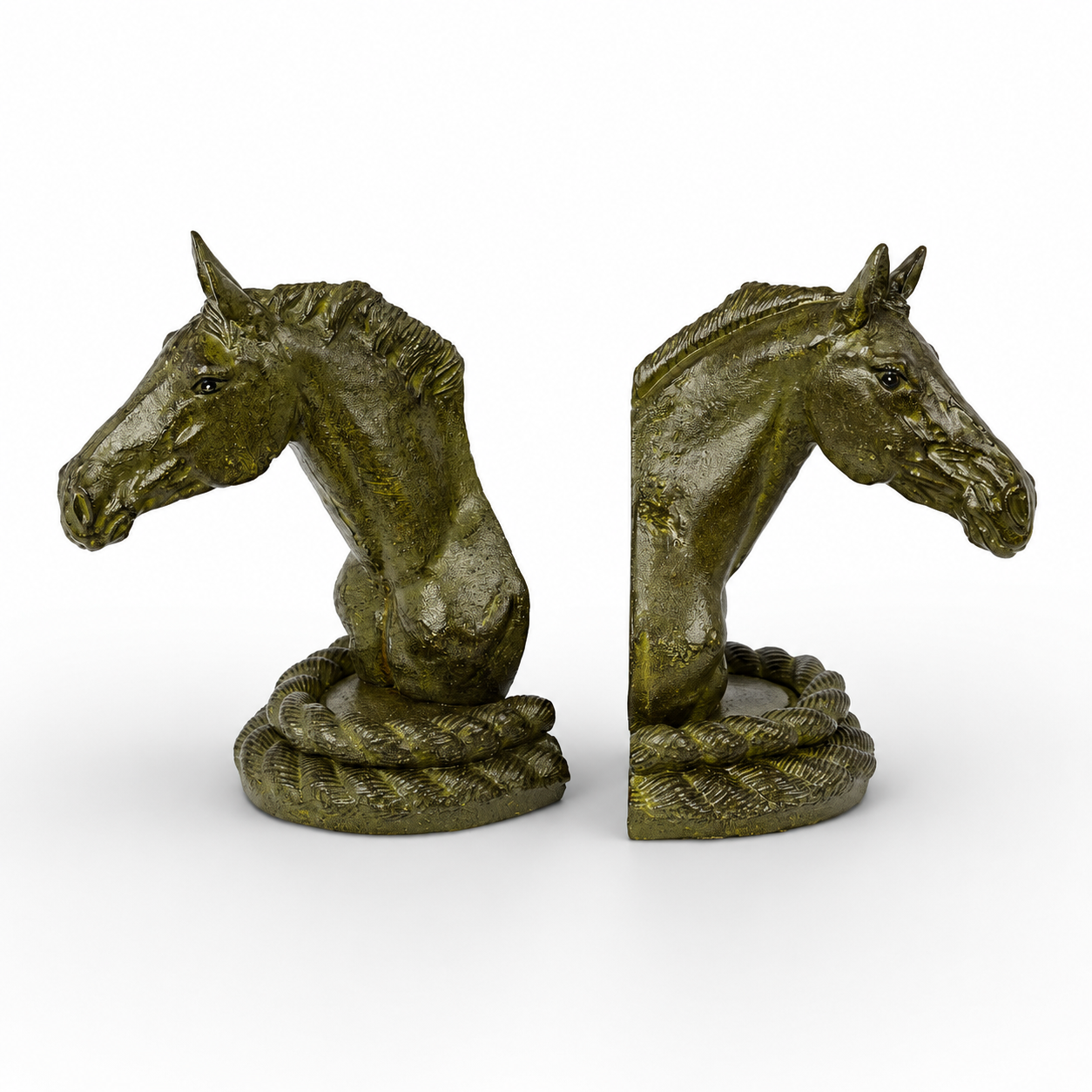 Horse Bookends | Animal Sculptures | Home Decor | Handcrafted