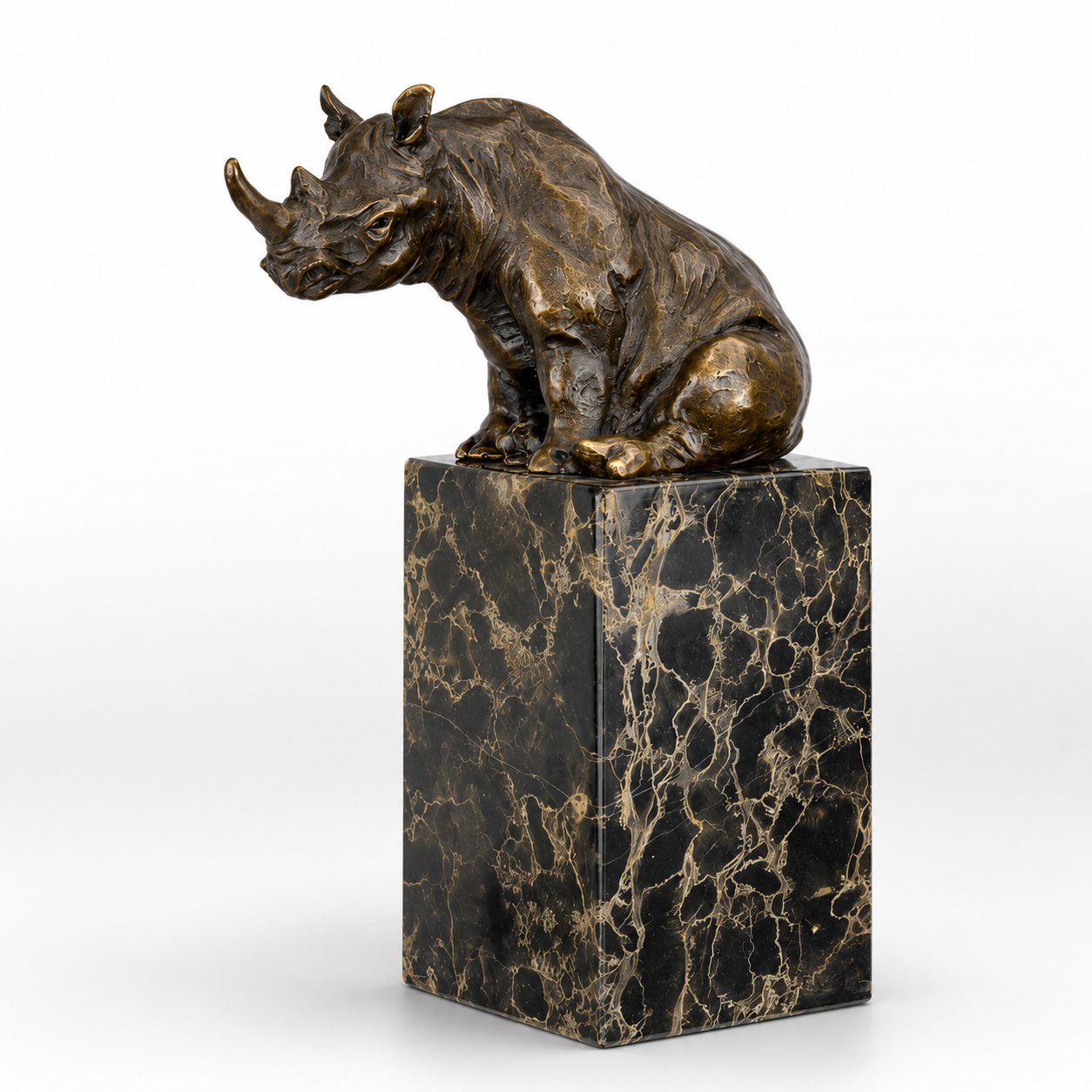 Sitting Rhinoceros | Animals | Home Decor | Handcrafted