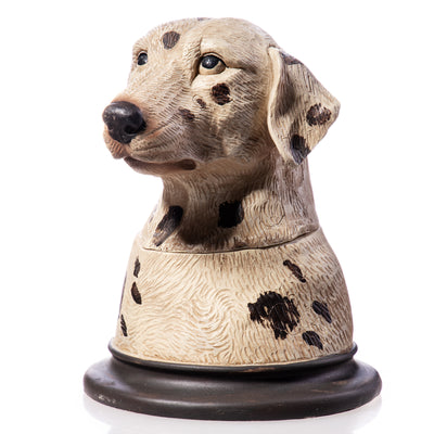 Dog bust can hand painted polyresin figure | Handcrafted Resin Decor