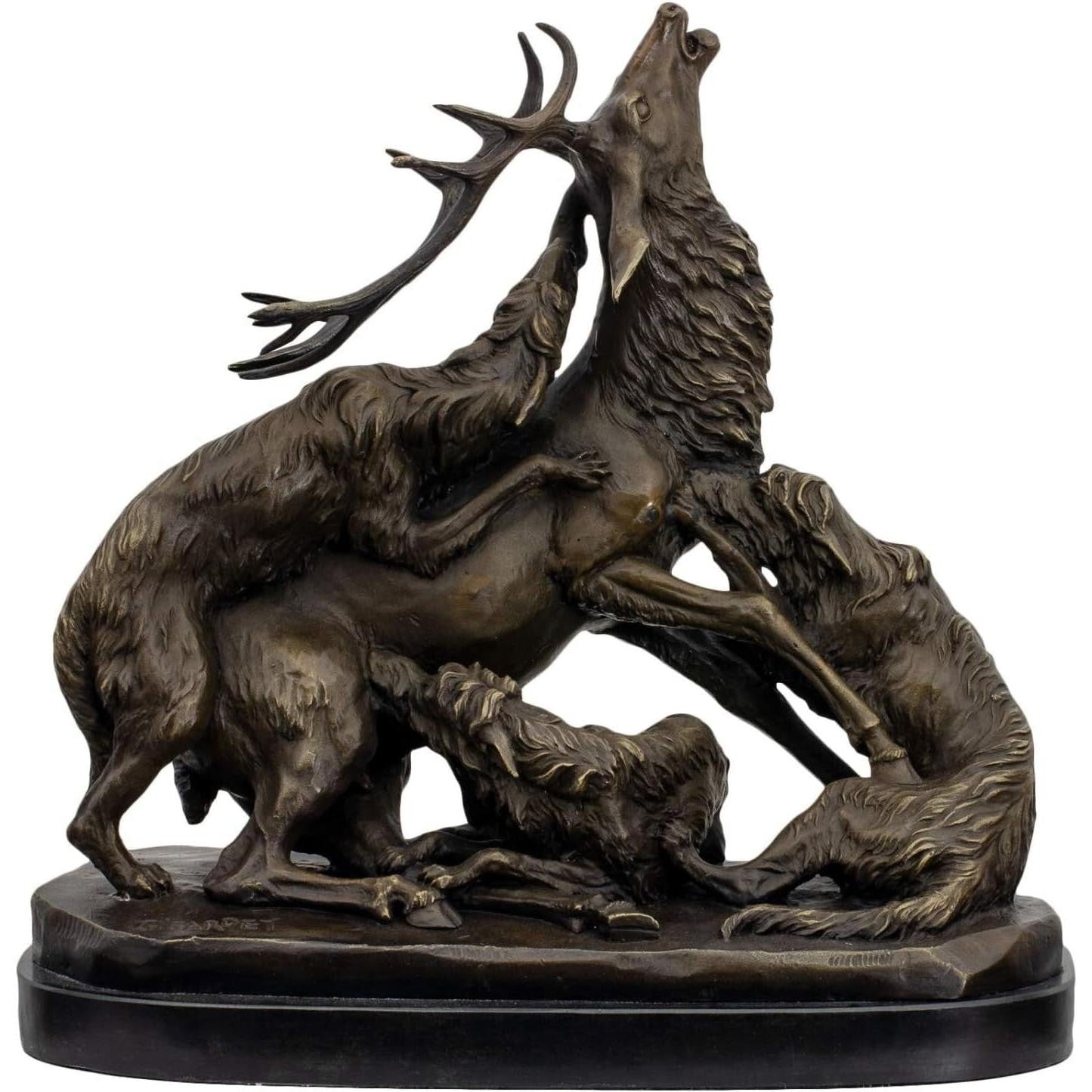 Deer Hunt | Animal Sculptures | Home Decor | Handcrafted