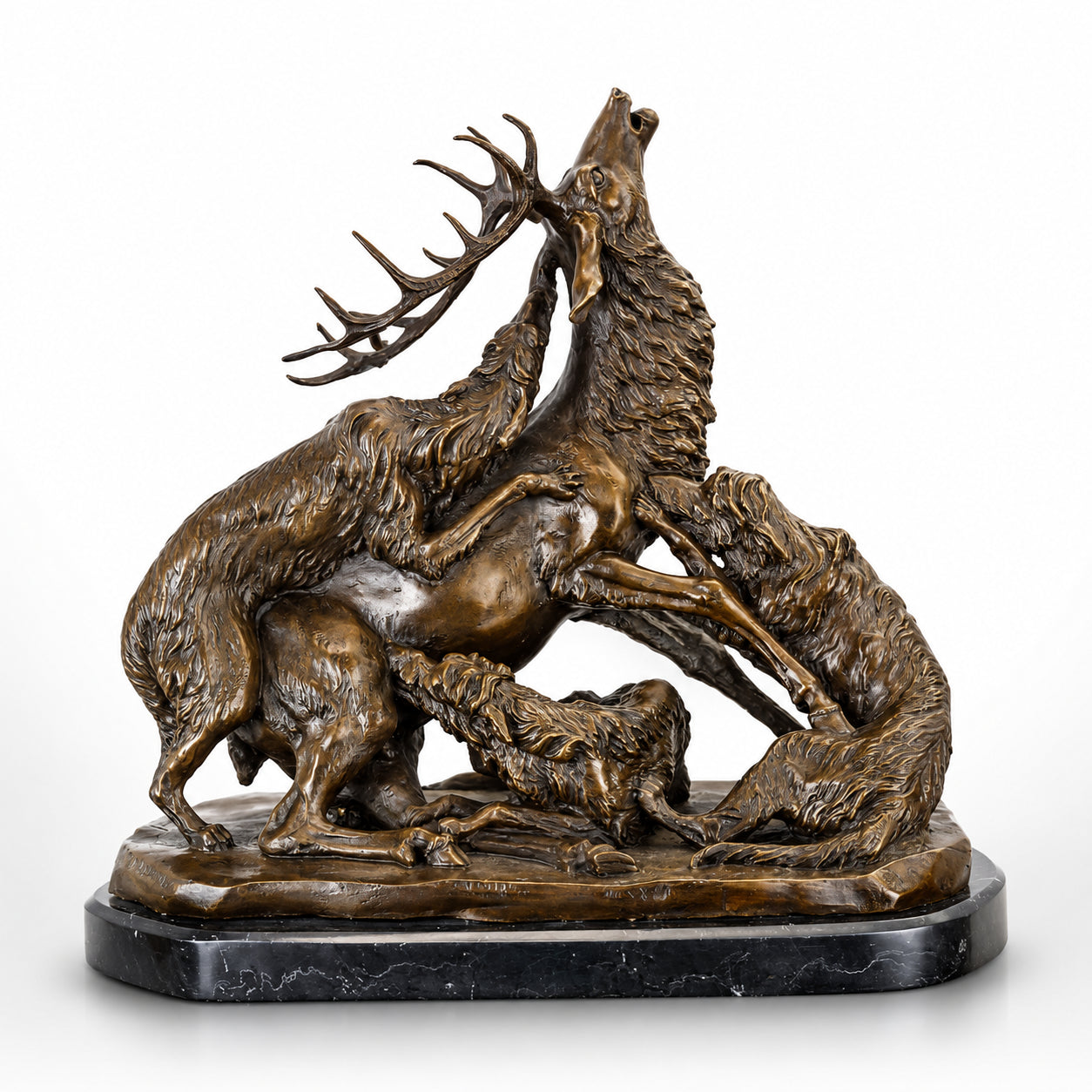 Deer Hunt | Animal Sculptures | Home Decor | Handcrafted