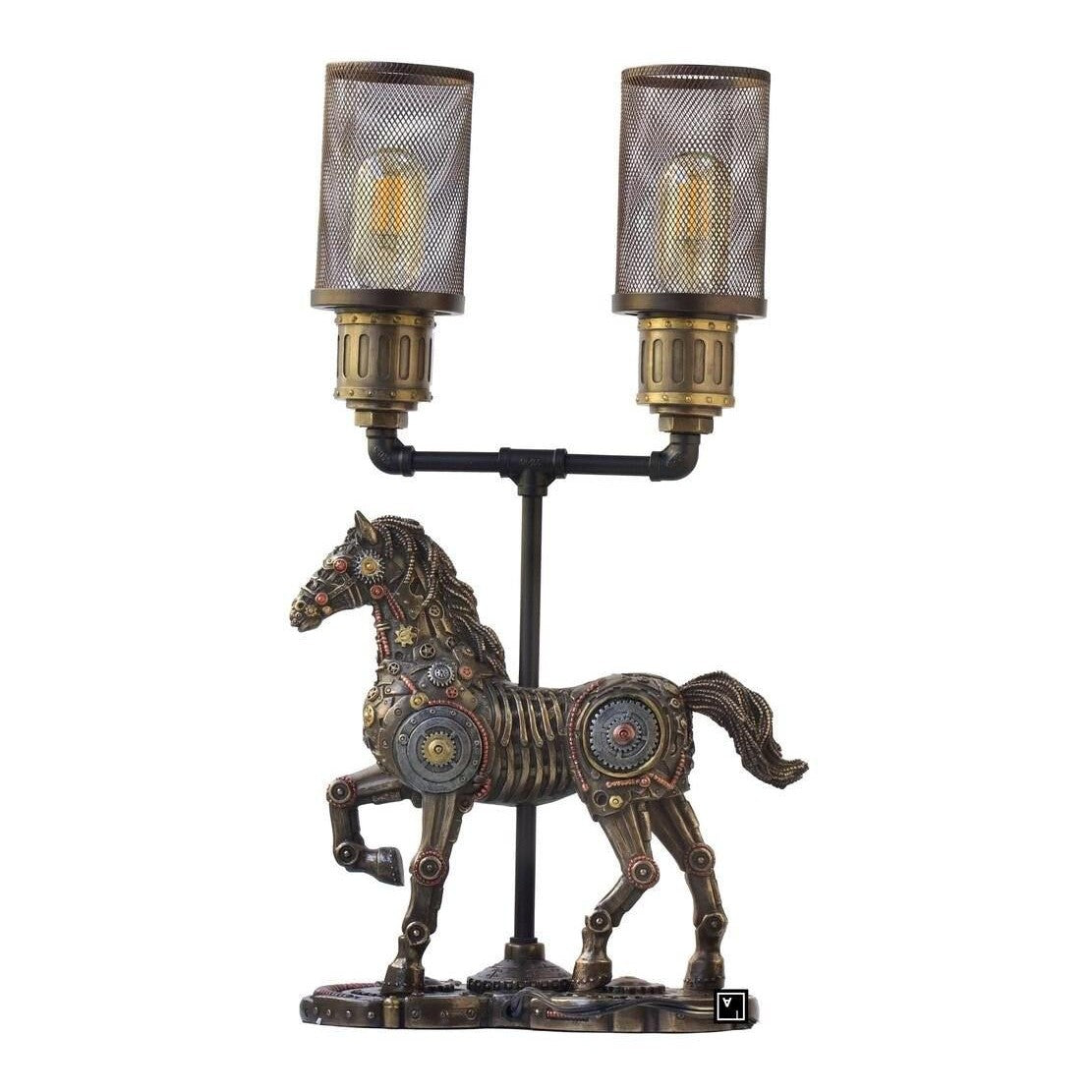 Desk Lamp with Trotting Horse | Lighting | Home Decor | Handcrafted