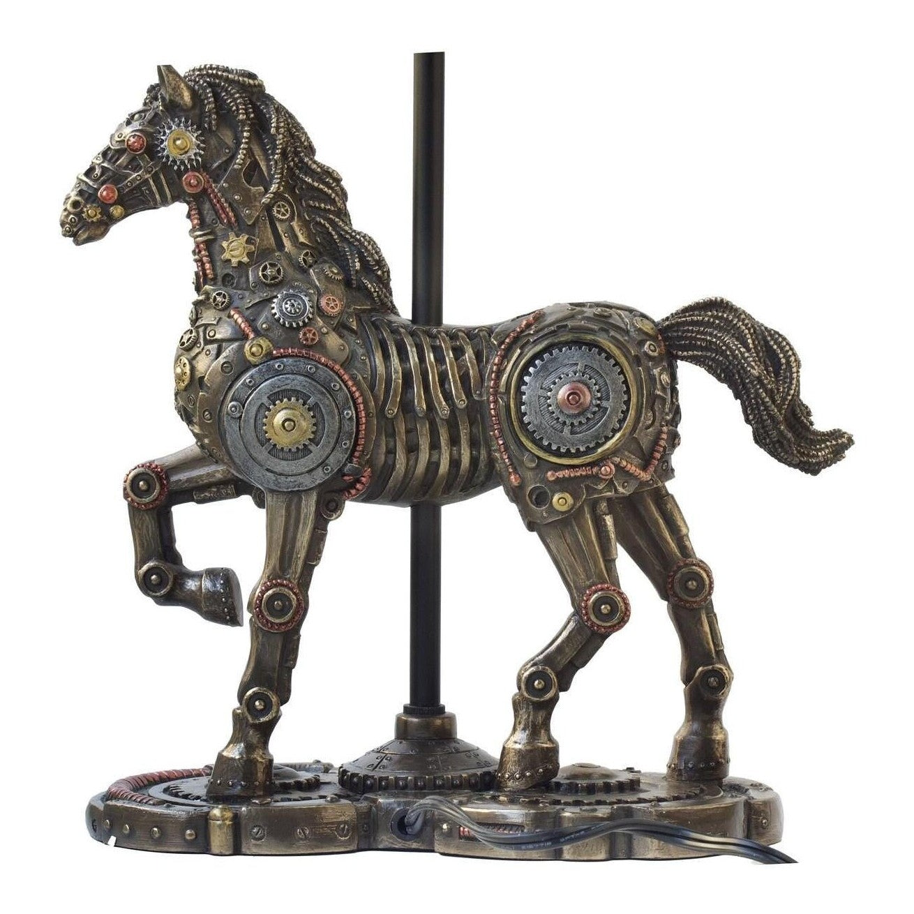 Desk Lamp with Trotting Horse | Lighting | Home Decor | Handcrafted