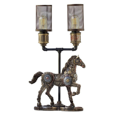 Desk Lamp with Trotting Horse | Lighting | Home Decor | Handcrafted