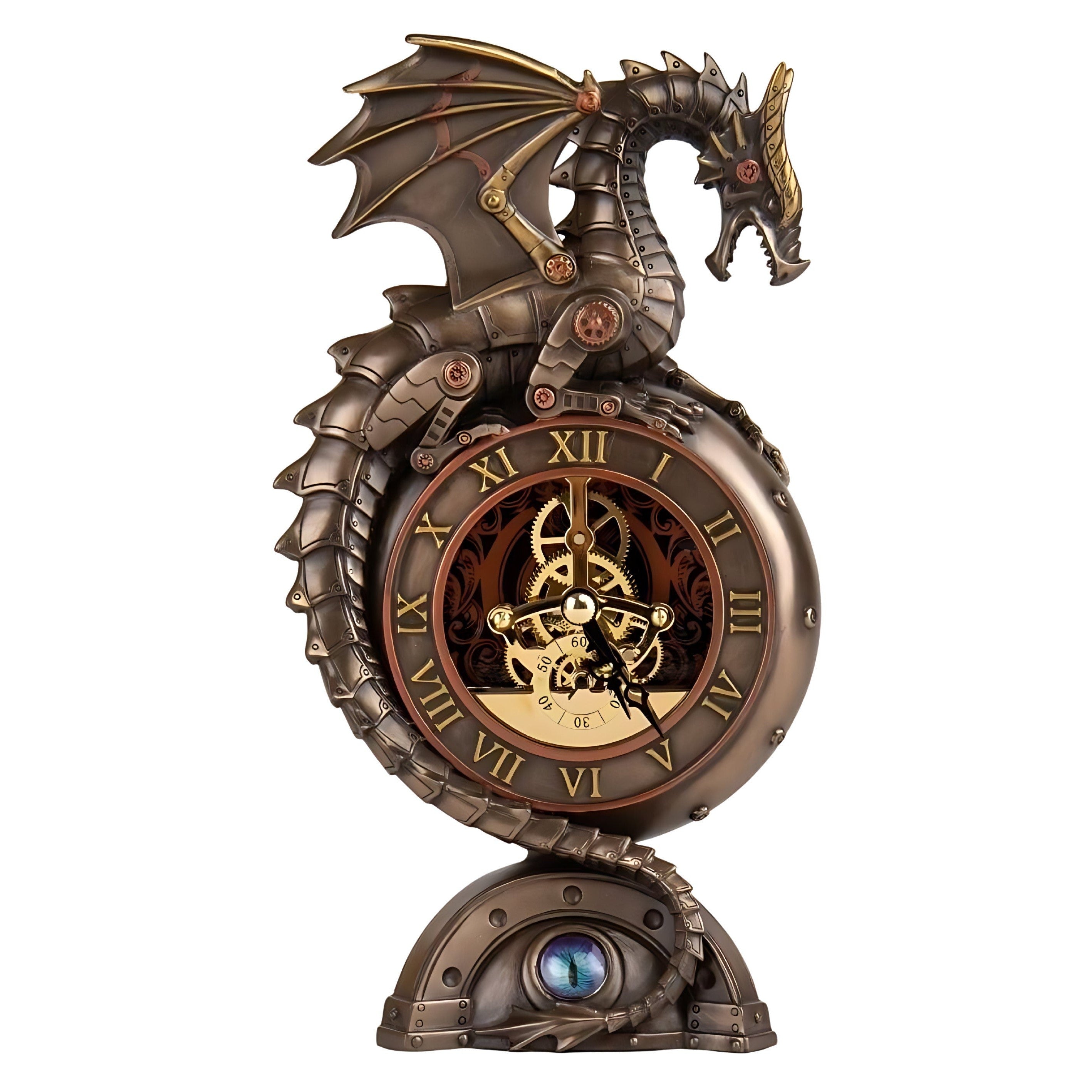 Dragon Mechanical mantel Clock | Clocks | Home Decor | Handcrafted