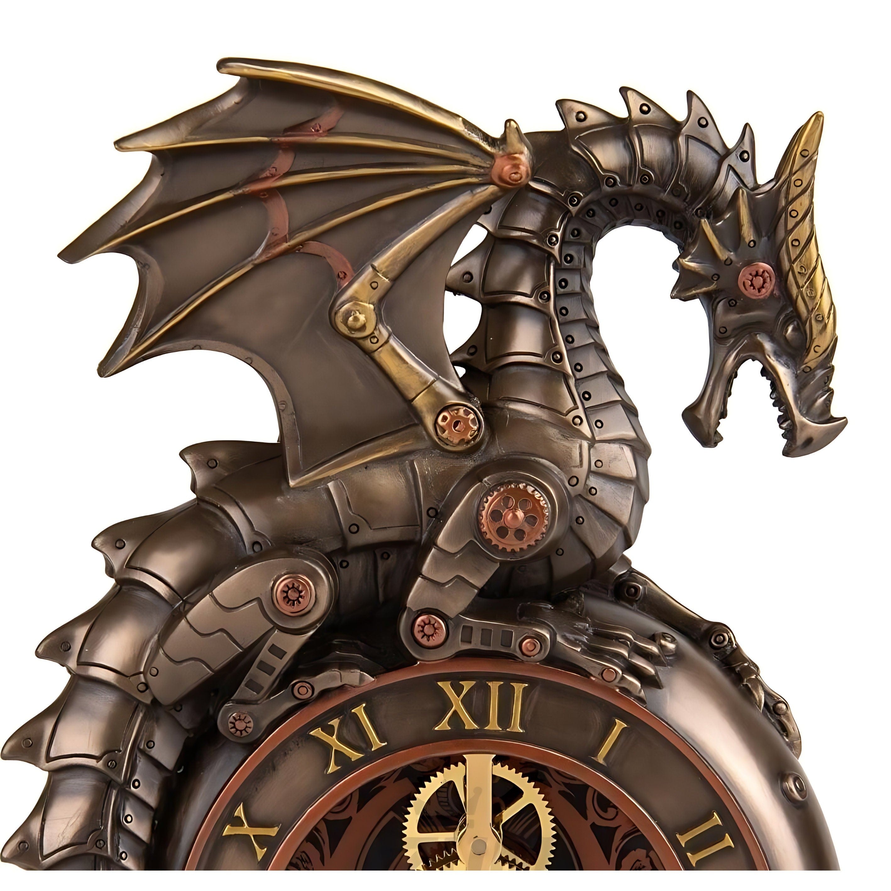Dragon Mechanical mantel Clock | Clocks | Home Decor | Handcrafted