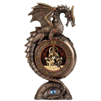 Dragon Mechanical mantel Clock | Clocks | Home Decor | Handcrafted