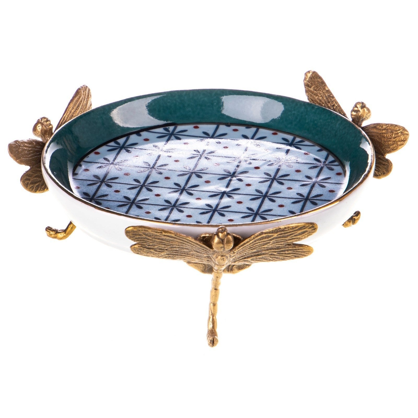 Dragonfly-Themed Decorative Porcelain Bowl | Vases & Bowls