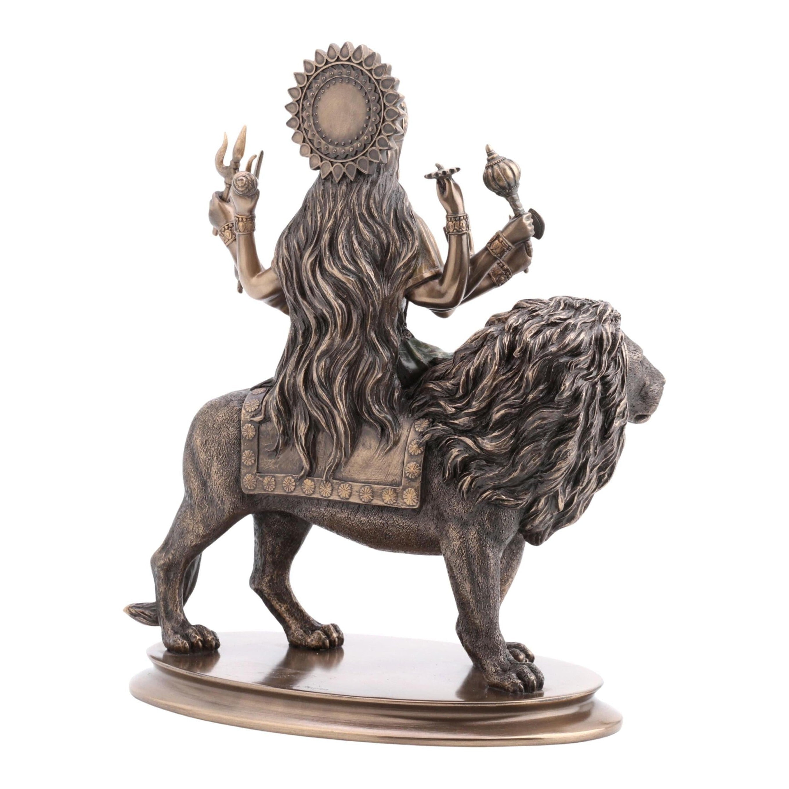 Durga Riding on Lion | Mythology & Deity Sculptures | Home Decor