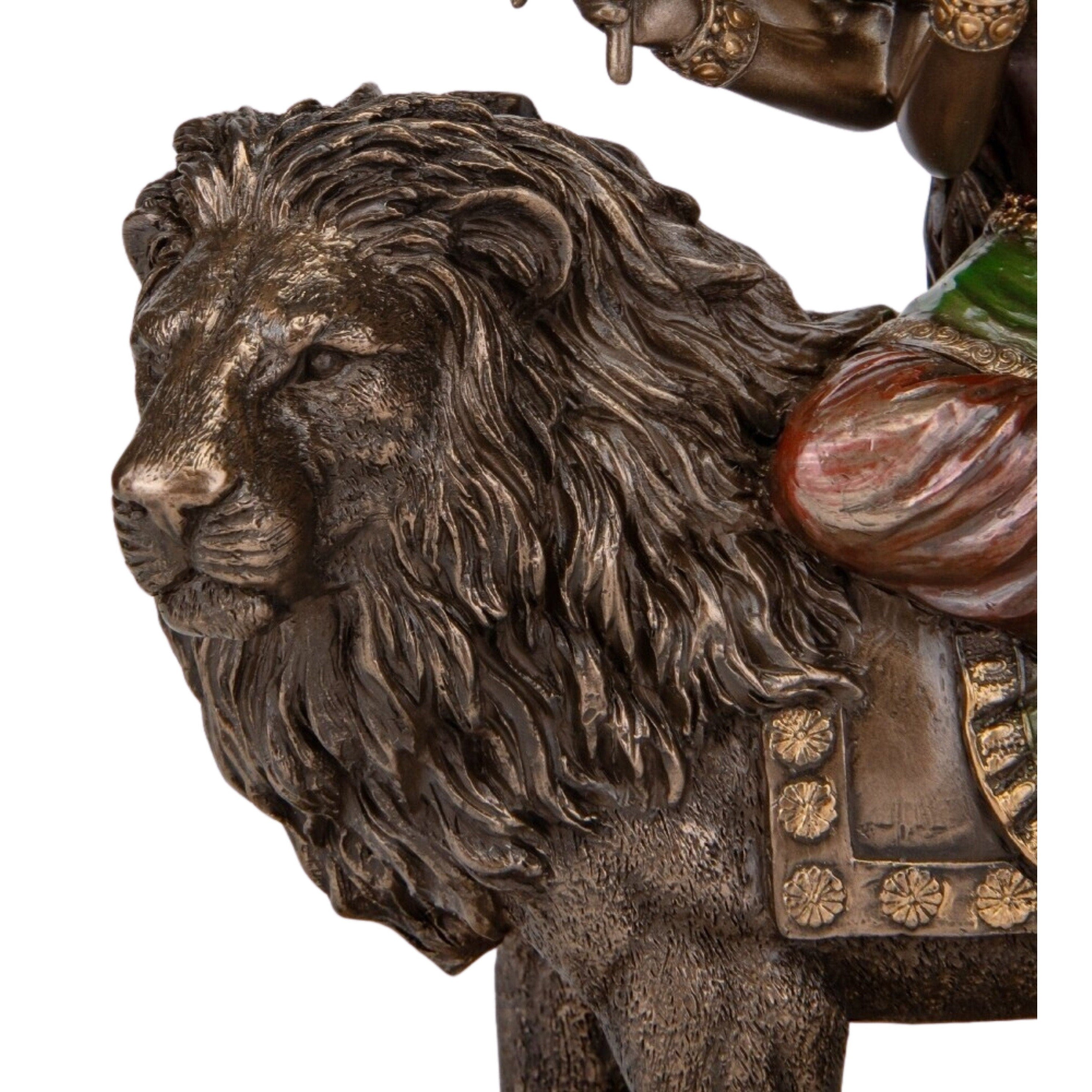 Durga Riding on Lion | Mythology & Deity Sculptures | Home Decor