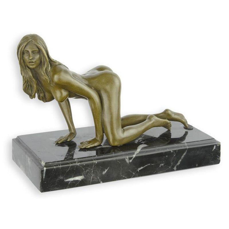 Female Nude Erotic Bronze Sculpture