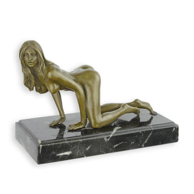 Female Nude Erotic Bronze Sculpture