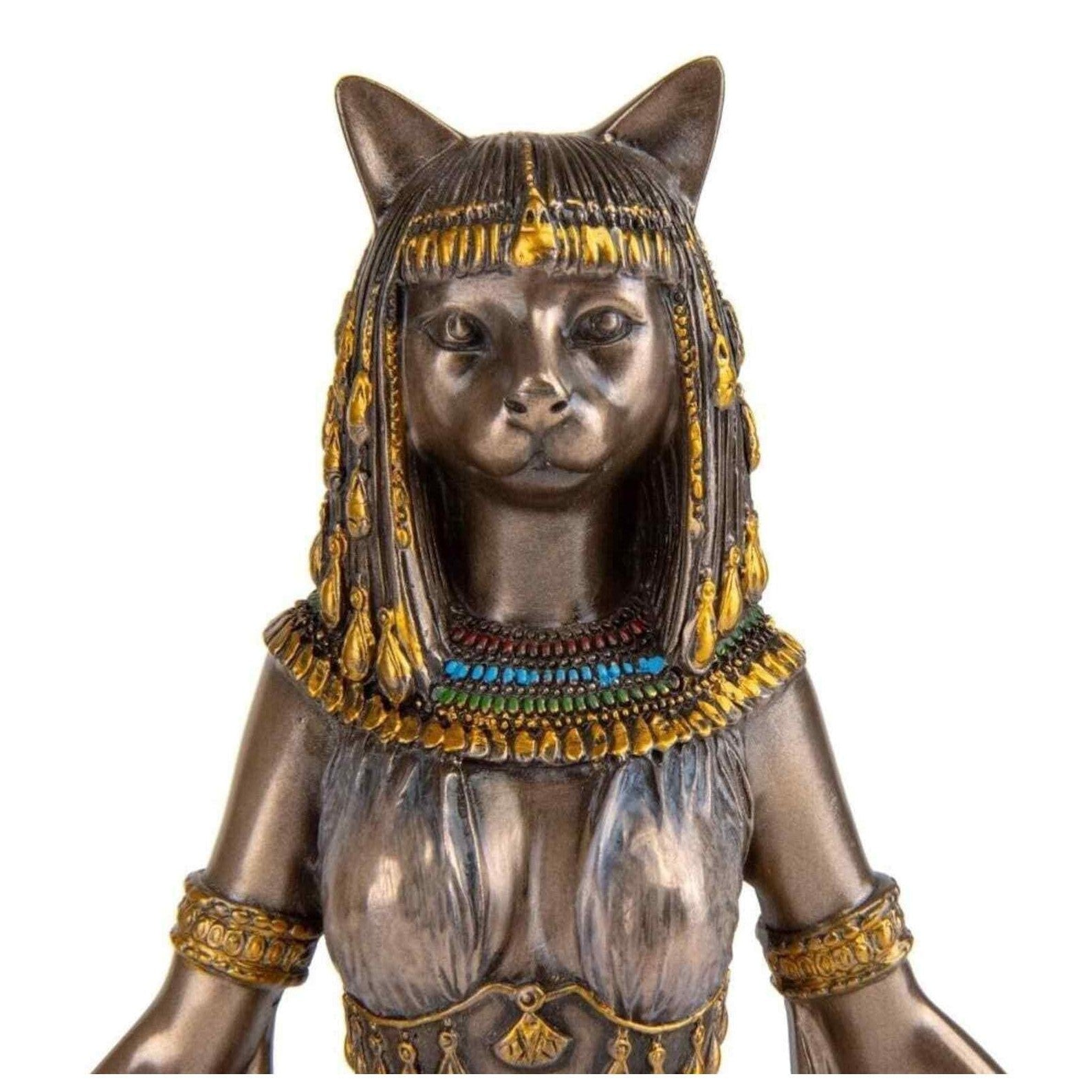 Egyptian Bastet with Ankh Cat | Animal Sculptures | Home Decor
