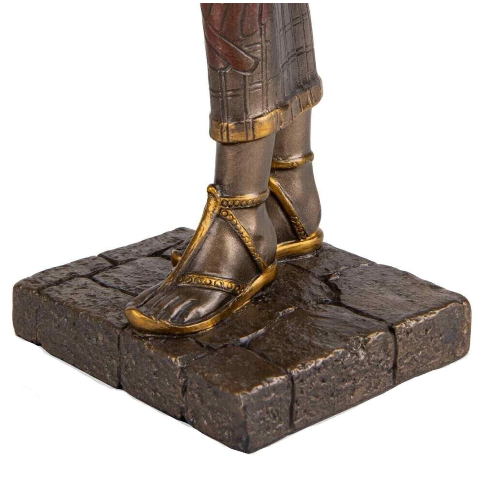 Egyptian Goddess Hathor Holding Snake | Mythology & Deity Sculptures