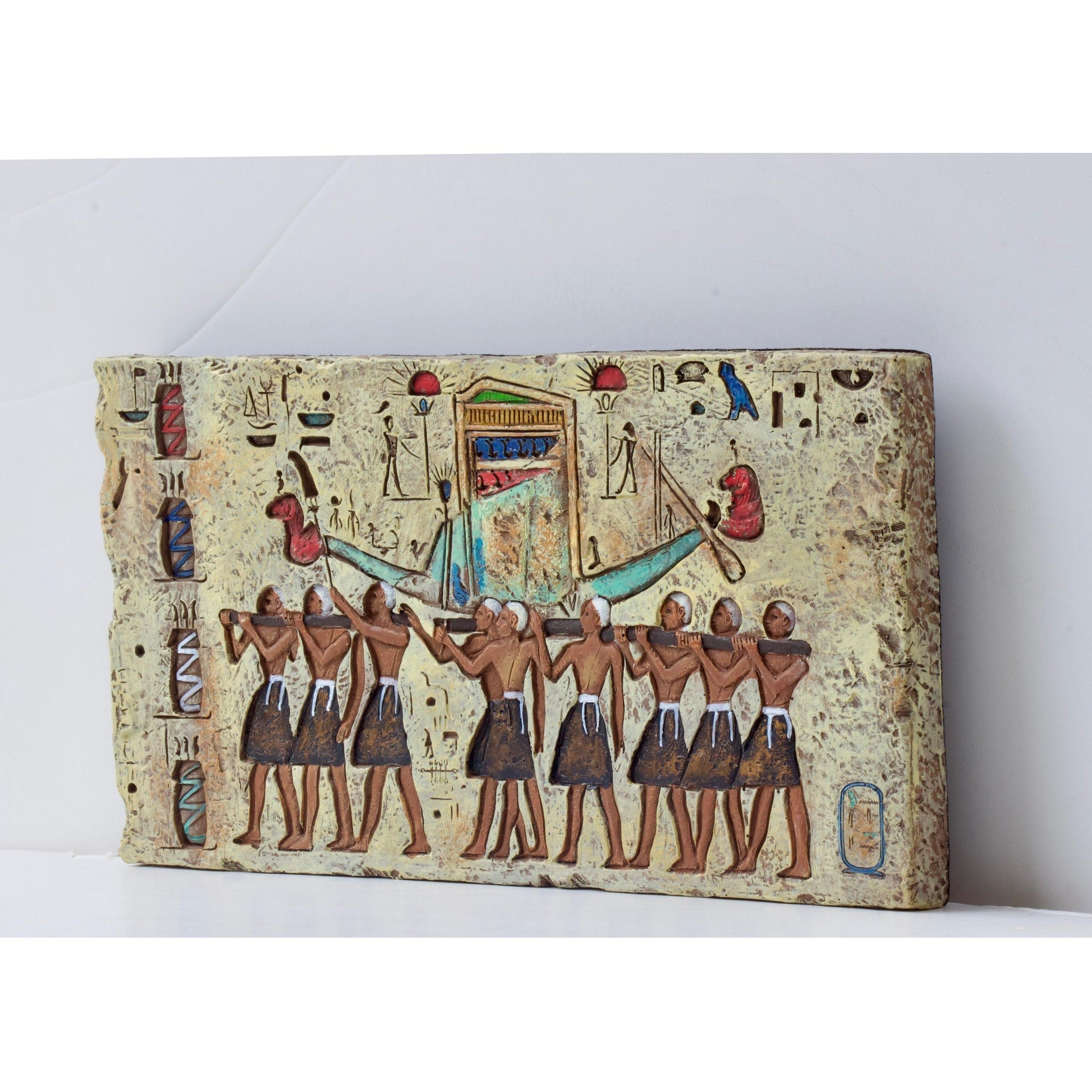 Egyptian Hieroglyphs Carved Stone | Curios & Collectibles