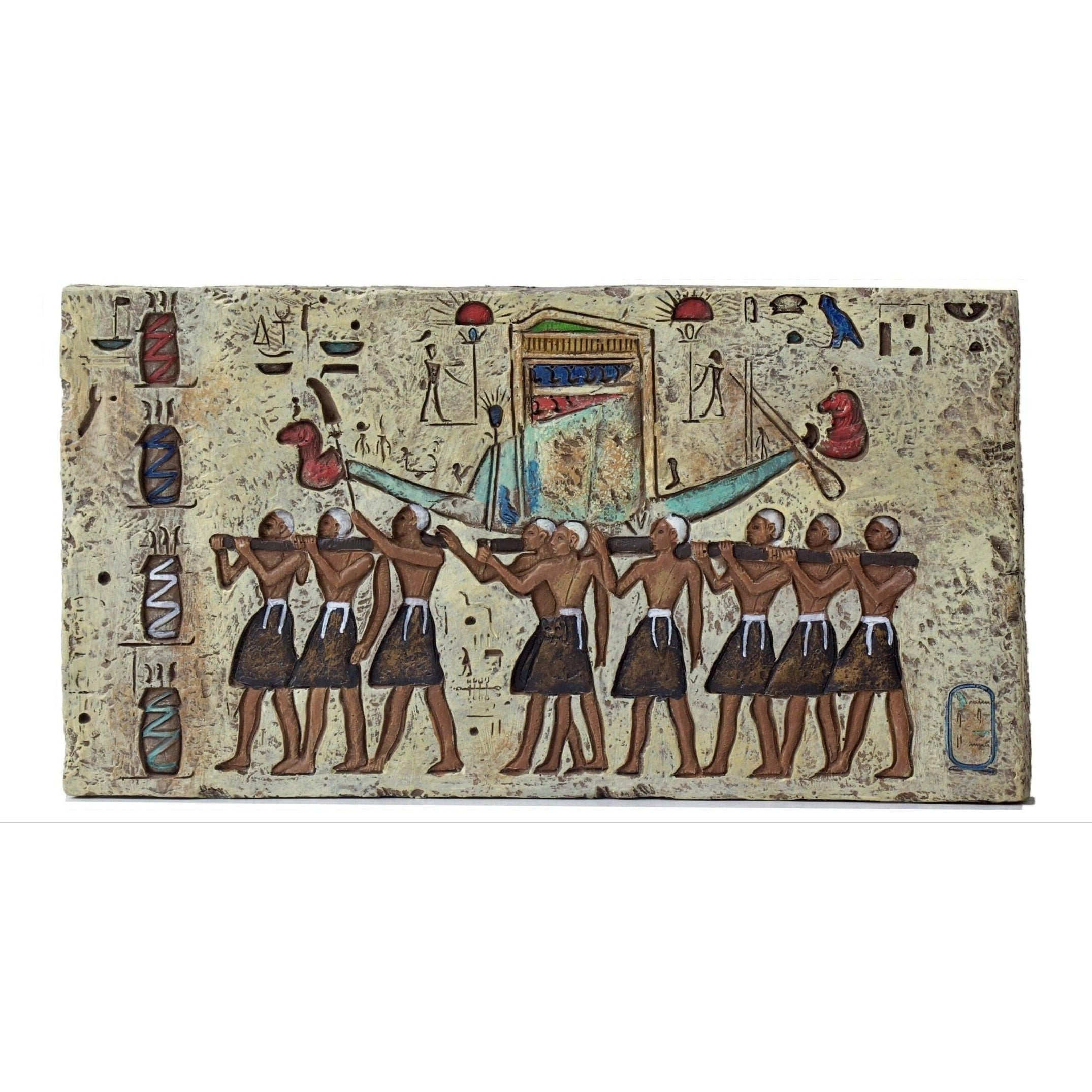 Egyptian Hieroglyphs Carved Stone | Curios & Collectibles