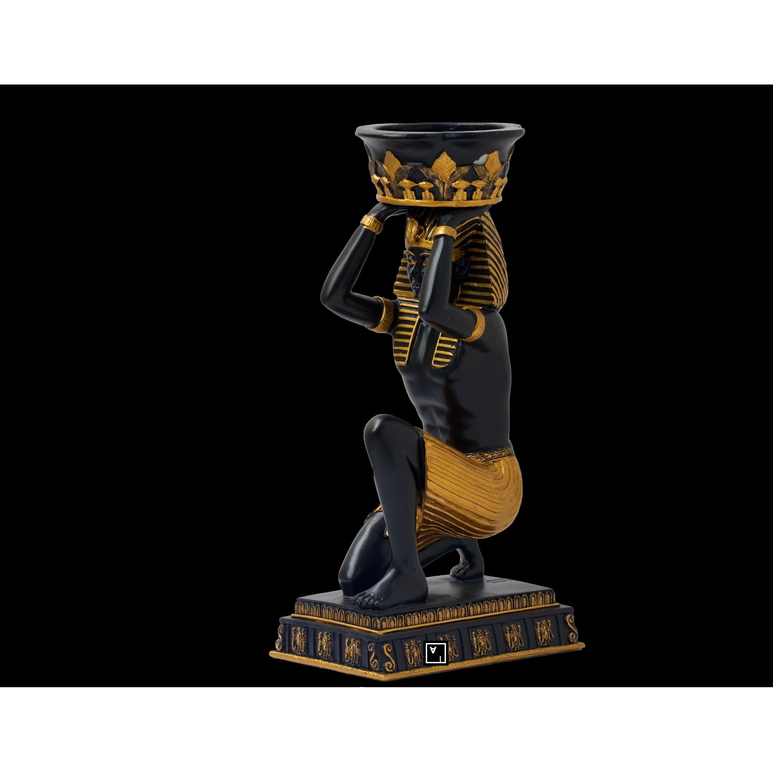 Egyptian Pharoah Candle Holder | Lighting | Home Decor | Handcrafted