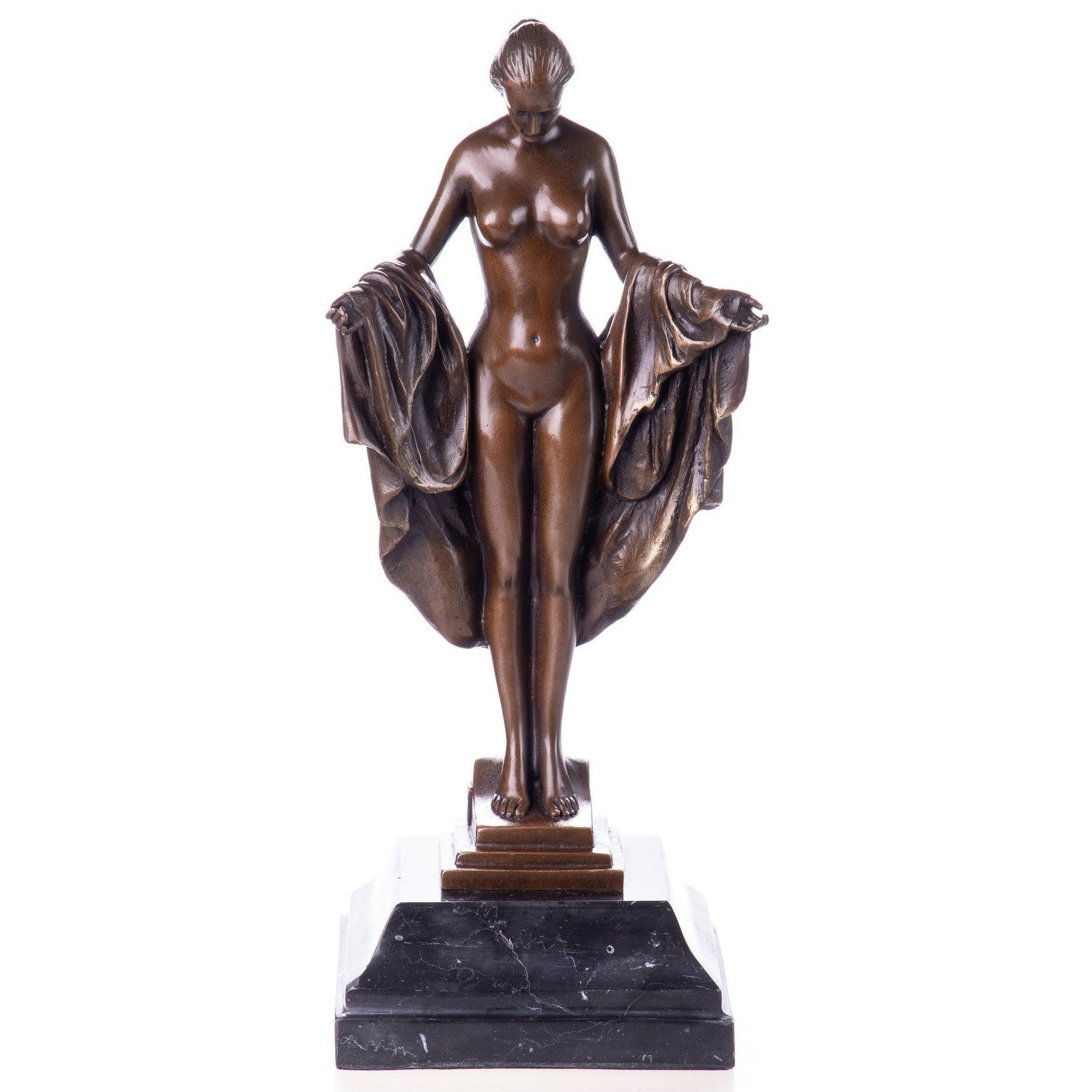 Elegant Nude Bronze Sculpture | Nude & Figurative Art | Home Decor