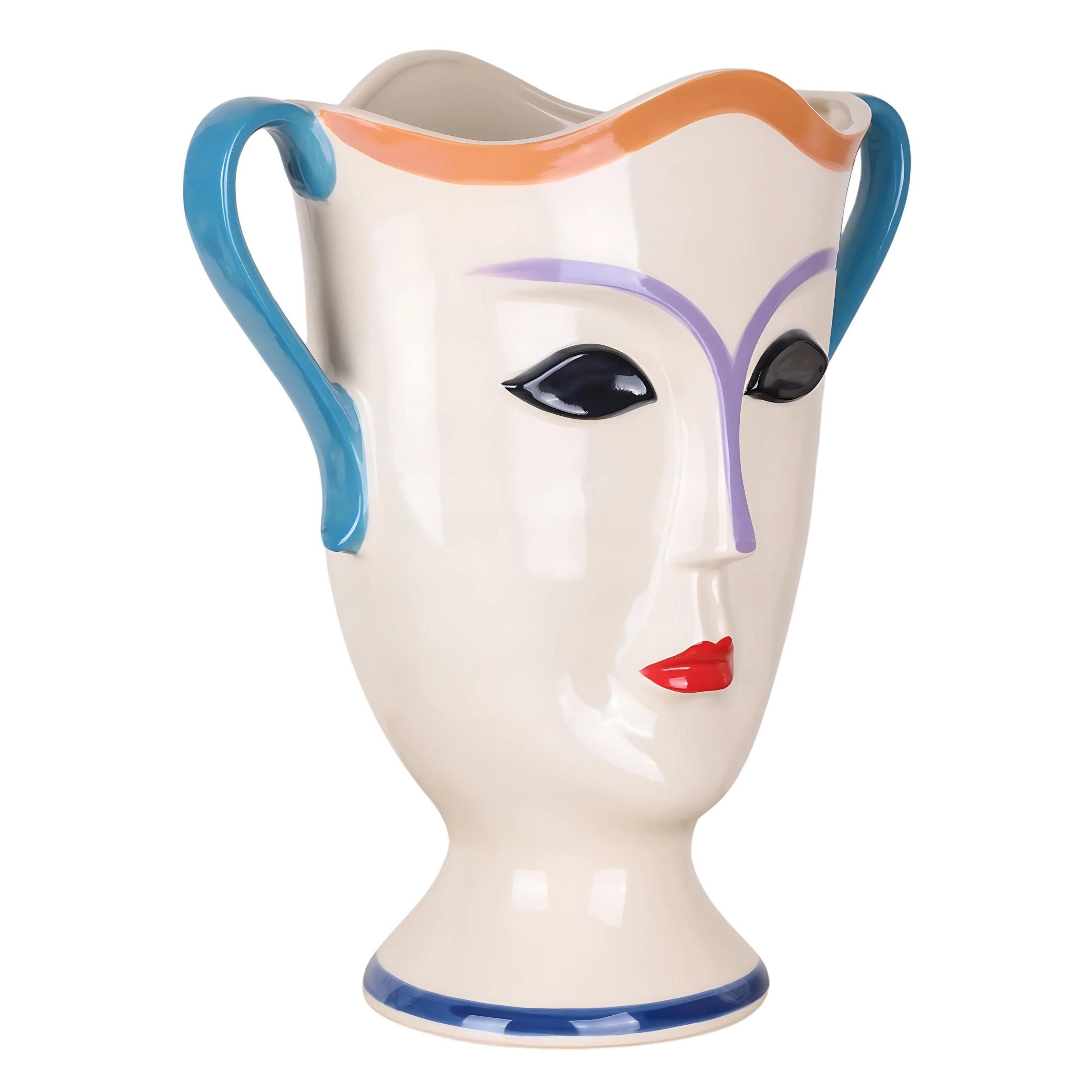 Elegant Porcelain Face Planter | Vases & Bowls | Home Decor