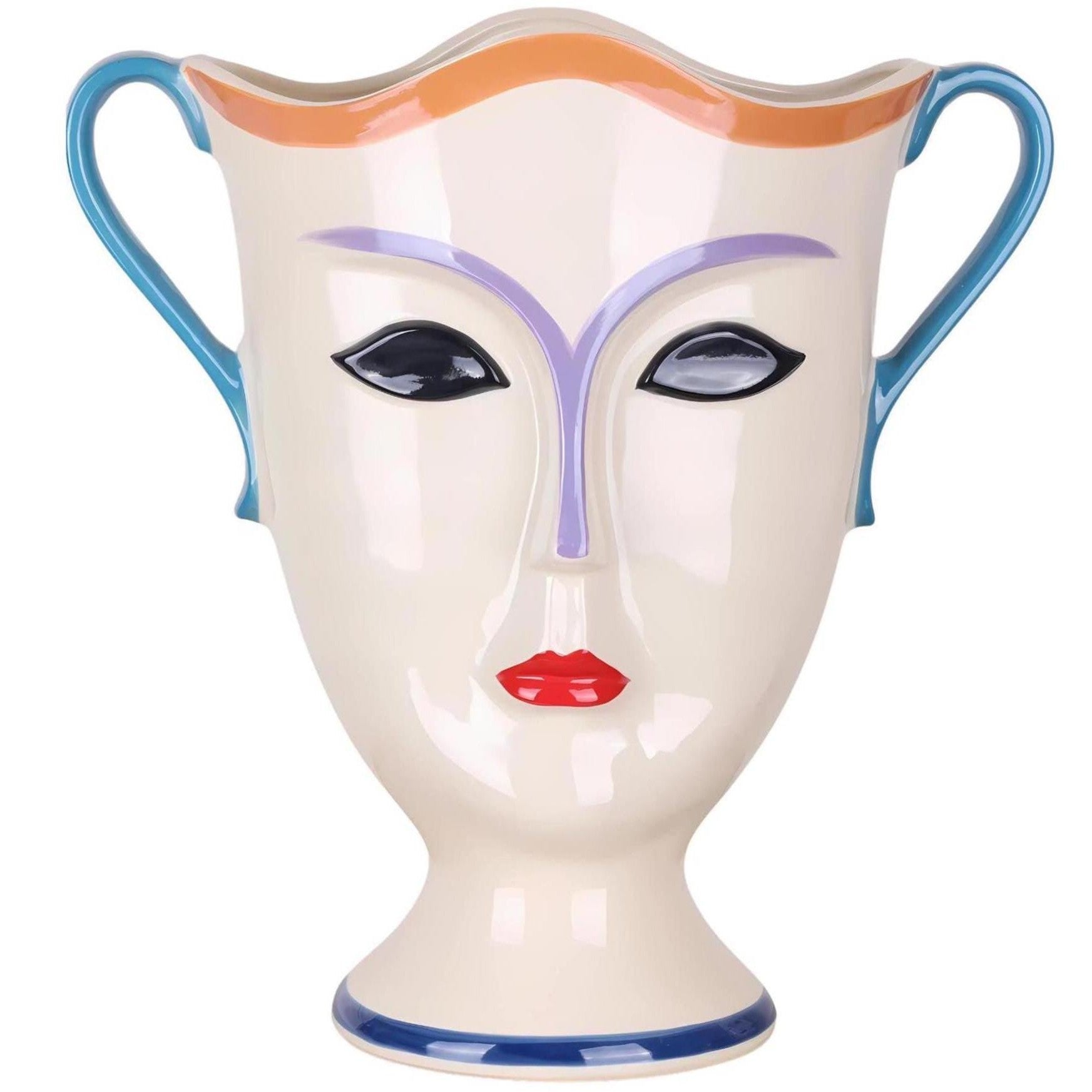 Elegant Porcelain Face Planter | Vases & Bowls | Home Decor