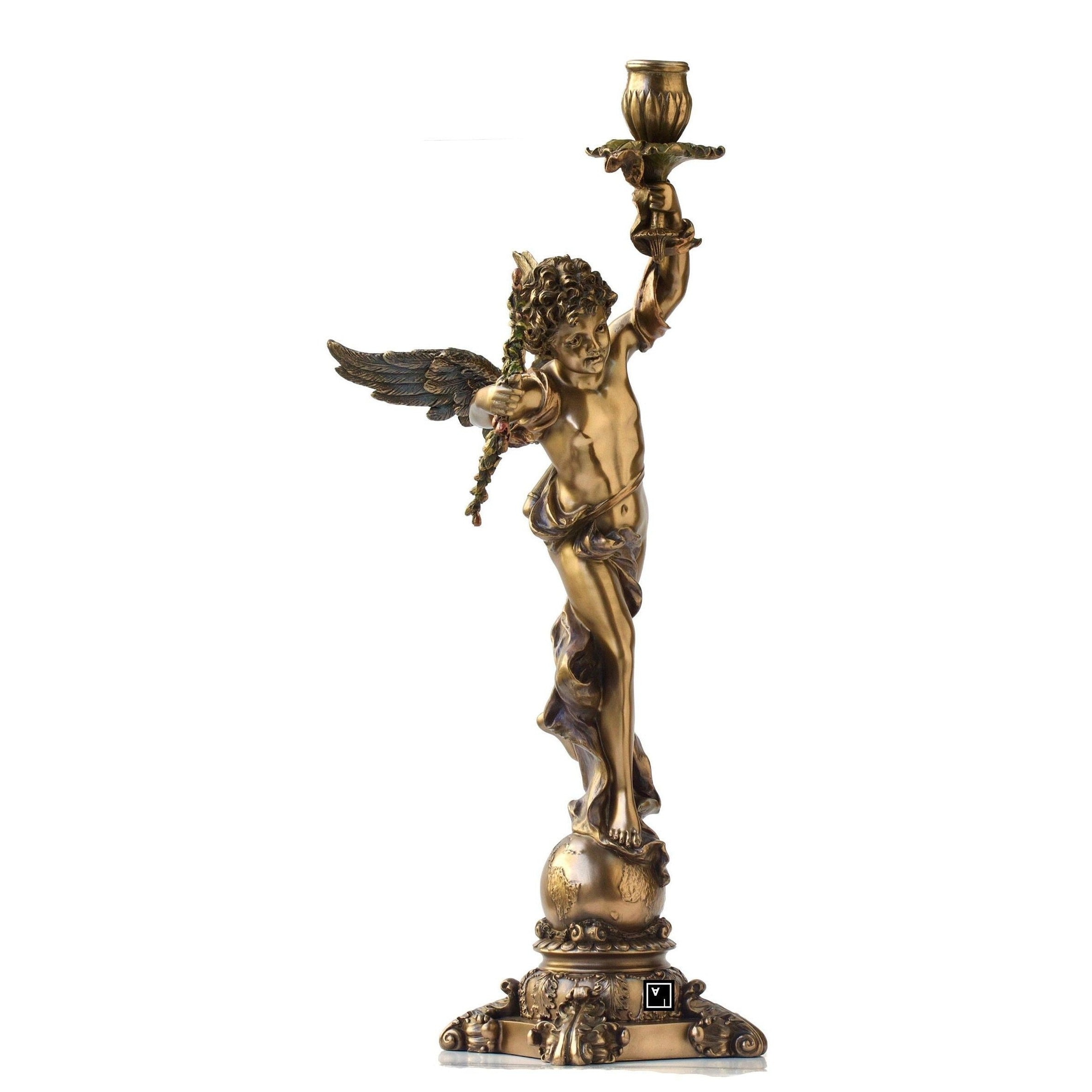 Eros Cupid Candle Holder | Lighting | Home Decor | Handcrafted