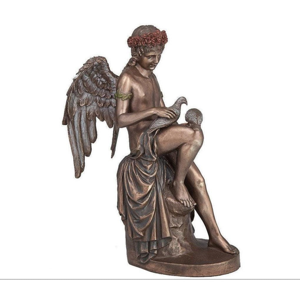 Eros Cupid with pigeons | Mythology & Deity Sculptures | Home Decor