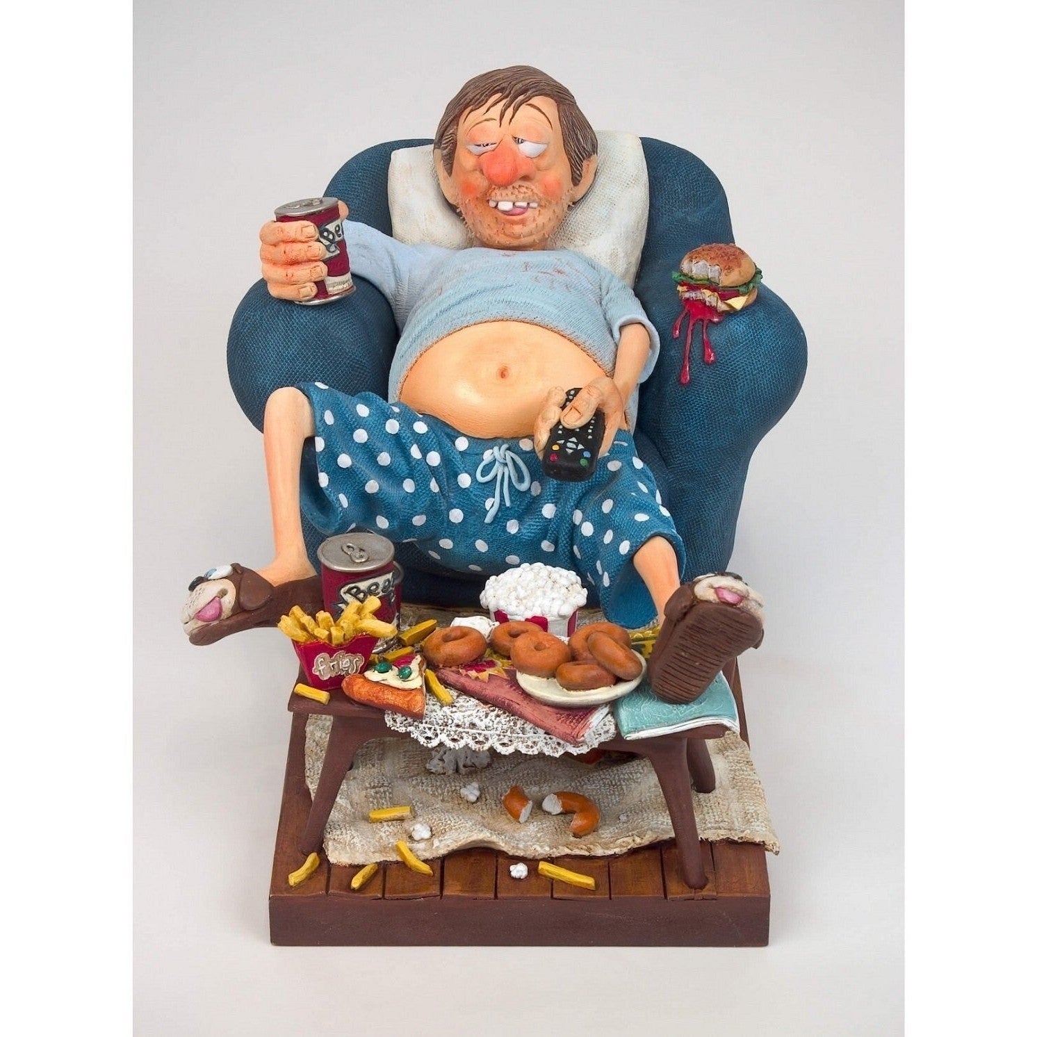 FO85506 Guilermo Forchino Large The Coach Potato Figurine. Original
