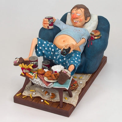 FO85506 Guilermo Forchino Large The Coach Potato Figurine. Original