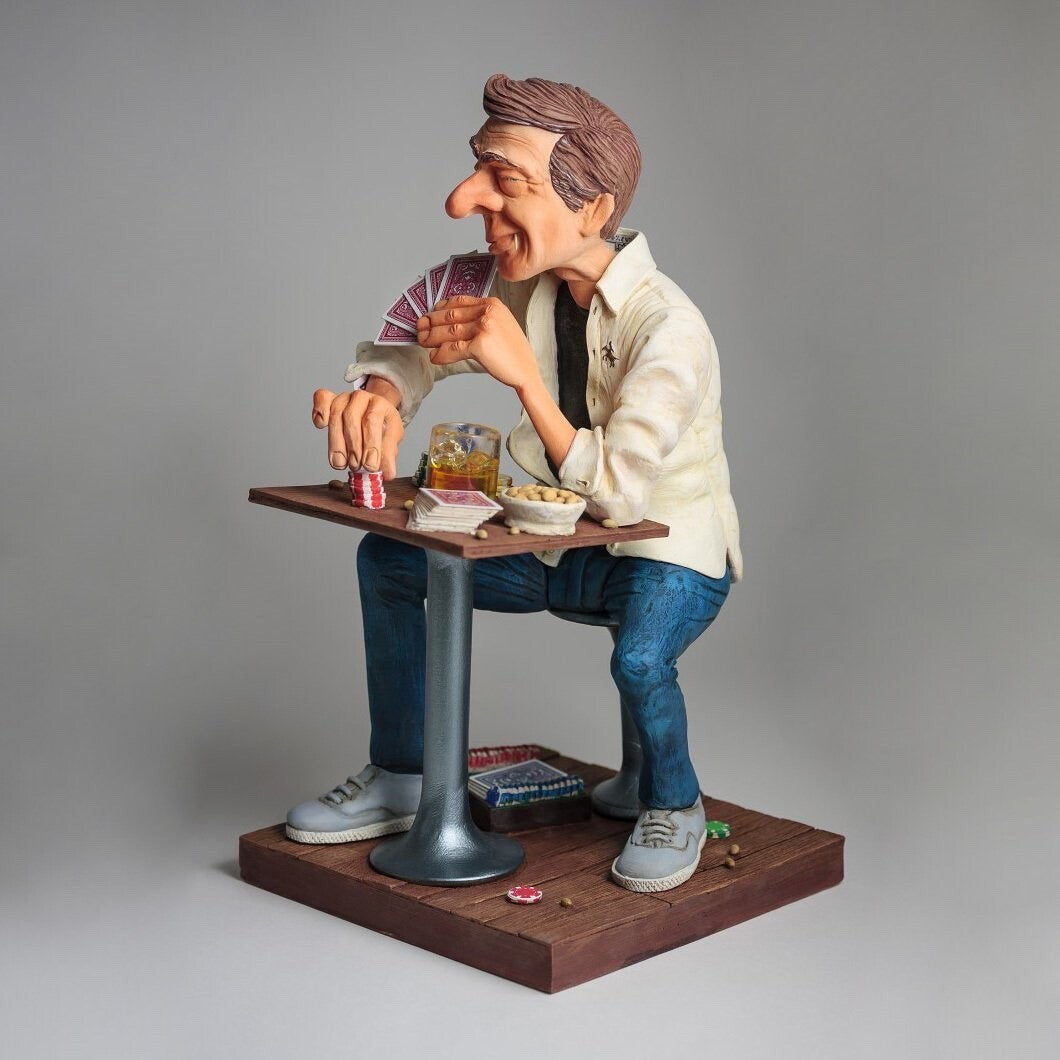 FO85545, The Poker Player Figurine | Figurines & Statues