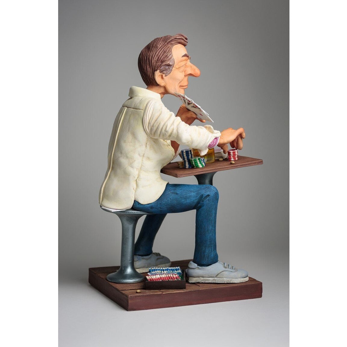 FO85545, The Poker Player Figurine | Figurines & Statues