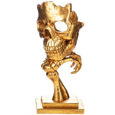 Polyresin figure tealight holder skeleton | Handcrafted Resin Decor