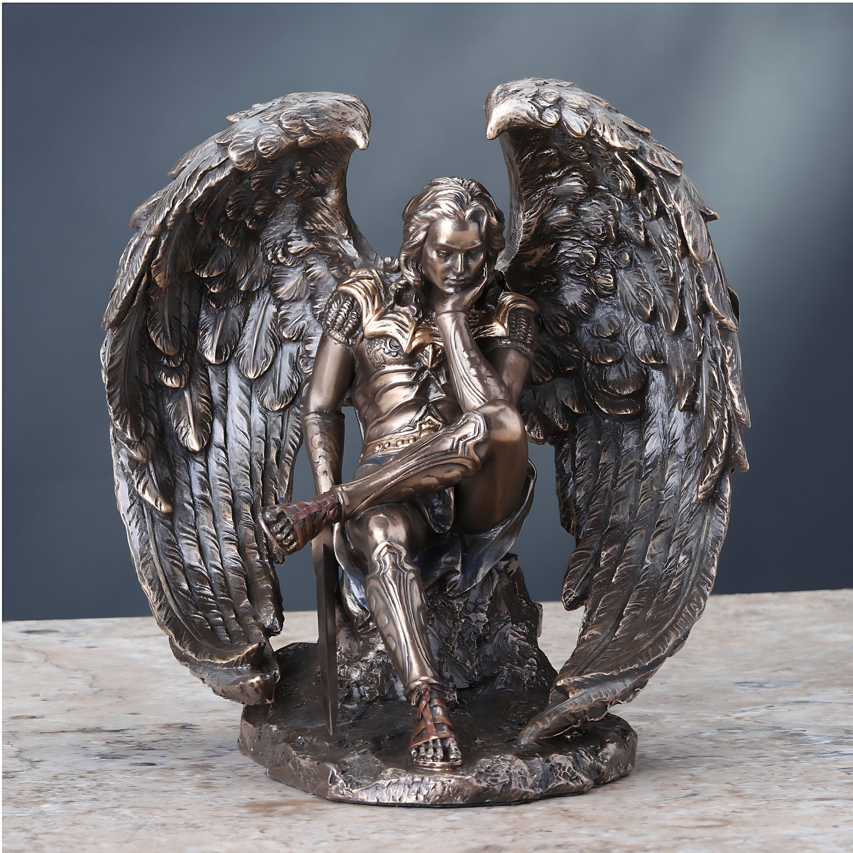 Fallen Winged Angel Lucifer | Mythology & Deity Sculptures