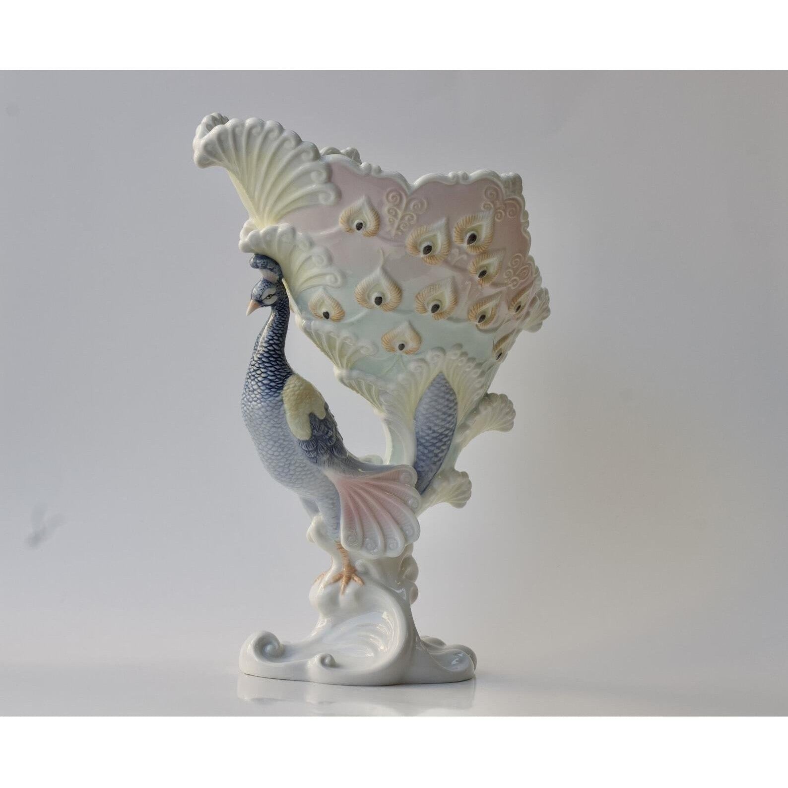 Fine Porcelain Peacock Bowl. Peacock Ornaments | Vases & Bowls