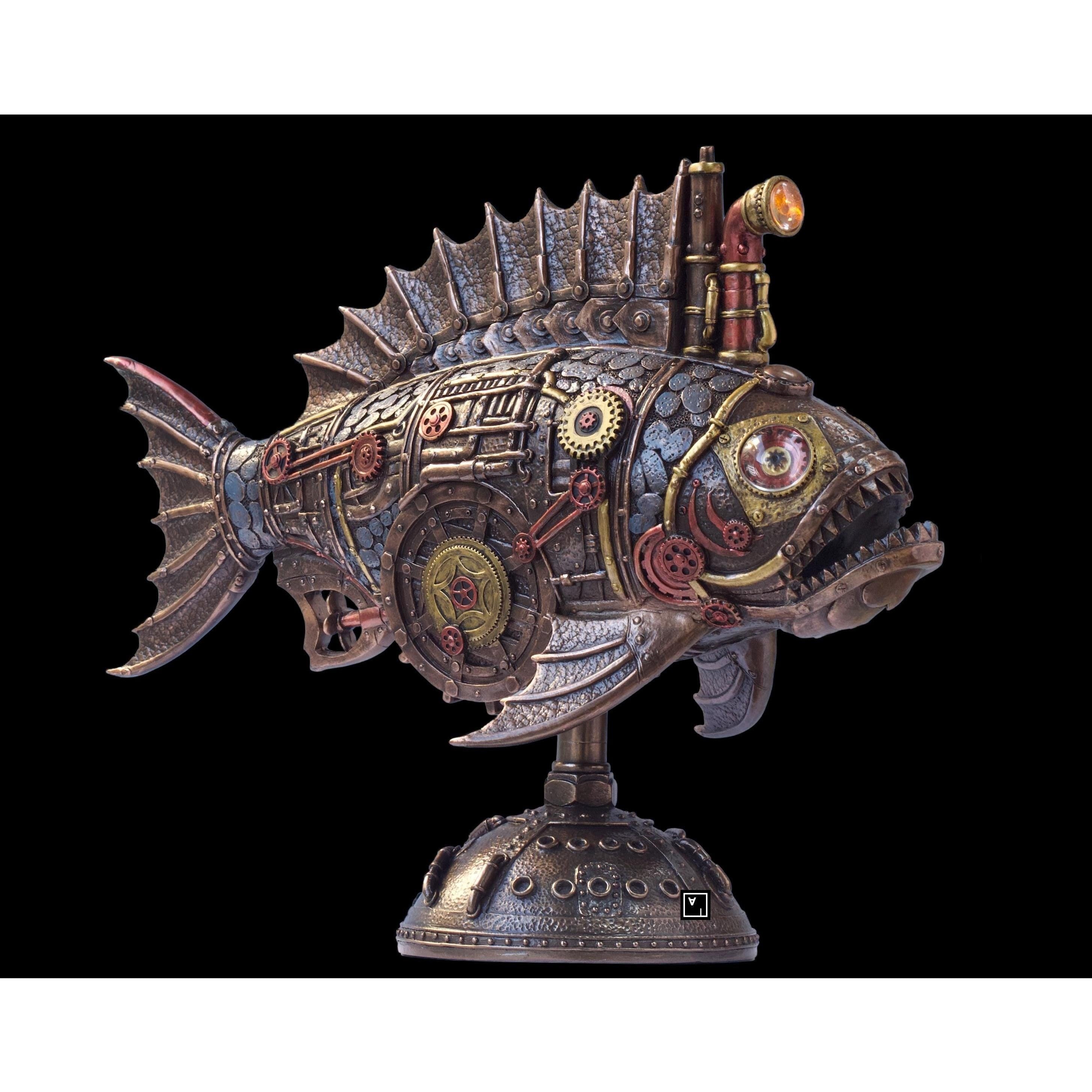 Fish Submarine Melanocetus Supero Duo | Animal Sculptures
