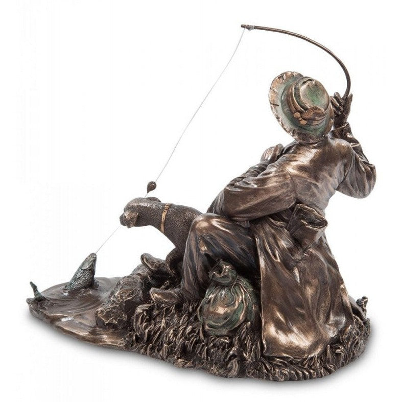 Fisherman and dog | Animal Sculptures | Home Decor | Handcrafted