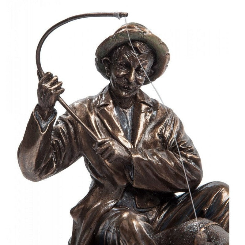 Fisherman and dog | Animal Sculptures | Home Decor | Handcrafted
